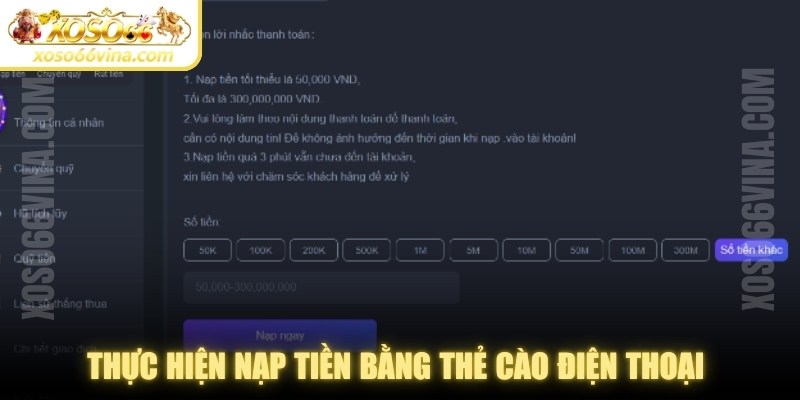 Nạp Tiền XOSO66 VINA | Giao Dịch An Toàn Nhanh Chóng