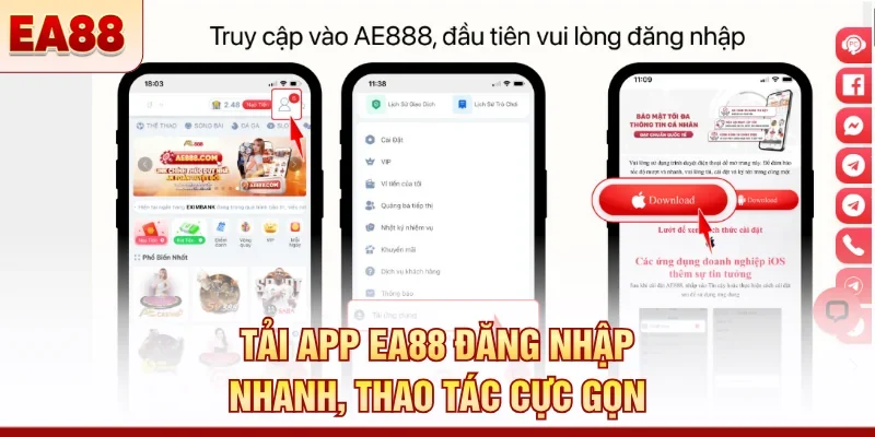 Tải app EA88 – Link tải chính thức 2026 cho iOS & Android